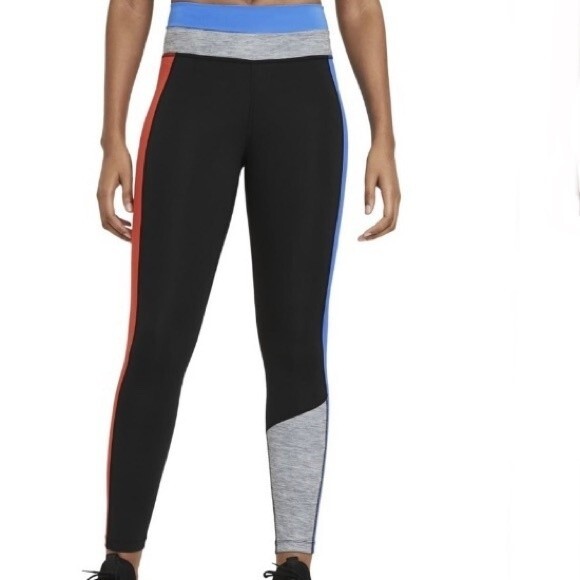 NIKE Dri fit Color Block Athletic Running Pants Leggings Womens 2X - Picture 2 of 5